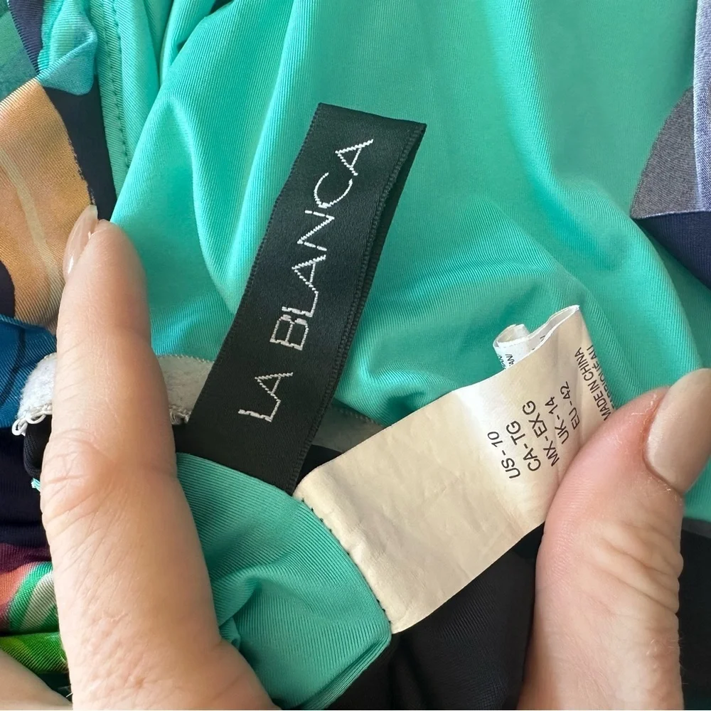 La Blanca One Ruffle Shoulder Mio Swimsuit Size 10